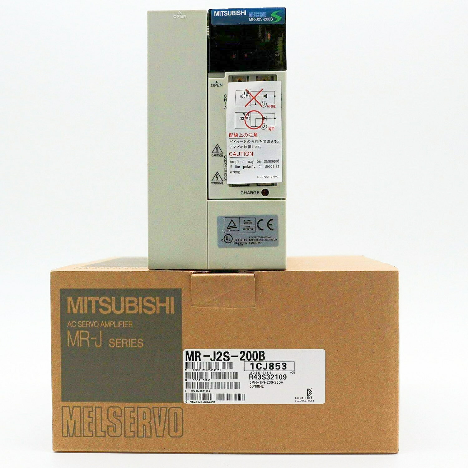 新品【代引☆引取可 東京発】三菱☆MITSUBISHI MR-J2S-20B AC 新品【代引☆引取可 東京発】三菱☆MITSUBISHI MR-J2S-20B AC