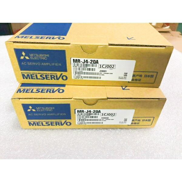 【新品 東京発 ★適格請求書発行可★】MITSUBISHI 三菱電機 MR-J4-20A サーボアンプ【6ヶ月保証】