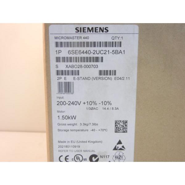 Rakuten - 【新品 東京発 ★適格請求書発行可★】6SE6440-2UC21-5BA1 Siemens 6SE6 440-2UC21-5BA1 6SE64402UC215BA1 【6ヶ月保証】