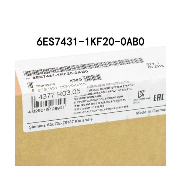 Rakuten - 【新品 東京発 ★適格請求書発行可★】Siemens 6ES7431-1KF20-0AB0 6ES7 431-1KF20-0AB0【6ヶ月保証】