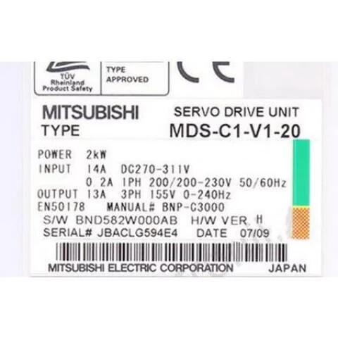 【新品 東京発 ★適格請求書発行可★】MITSUBISHI 三菱電機 MDS-C1-V1-20【6ヶ月保証】
