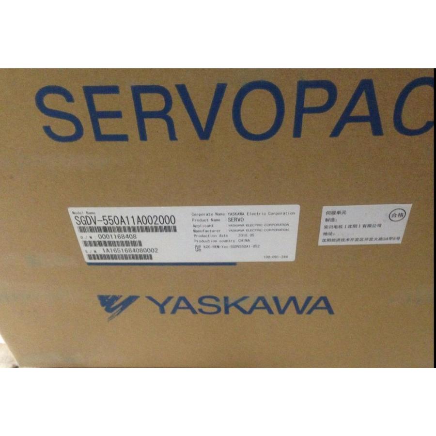 【新品 東京発 ★適格請求書発行可★】YASKAWA 安川電機 SGDV-550A11A002000【6ヶ月...