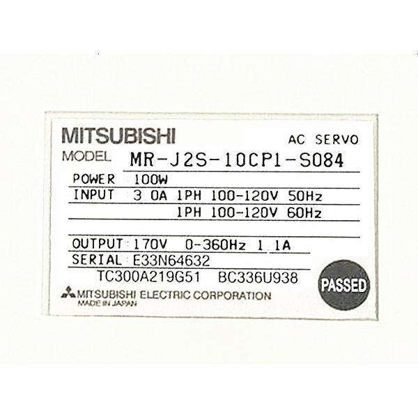 Rakuten - 【新品 東京発 ★適格請求書発行可★】MITSUBISHI 三菱電機 MR-J2S-10CP1-S084【6ヶ月保証】