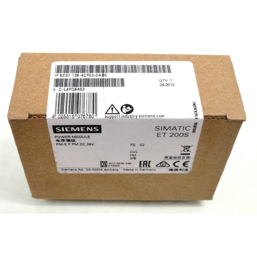 Rakuten - 【新品 東京発 ★適格請求書発行可★】Siemens シーメンス6ES7138-4CF03-0AB0インターフェイスモジュール【6ヶ月保証】