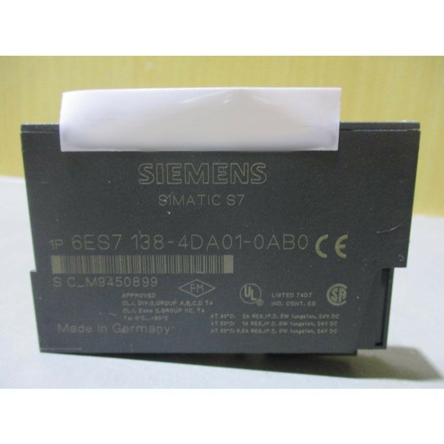 Rakuten - 【新品 東京発 ★適格請求書発行可★】Siemens シーメンス6ES7 138-4DA01-0AB0インターフェイスモジュール【6ヶ月保証】
