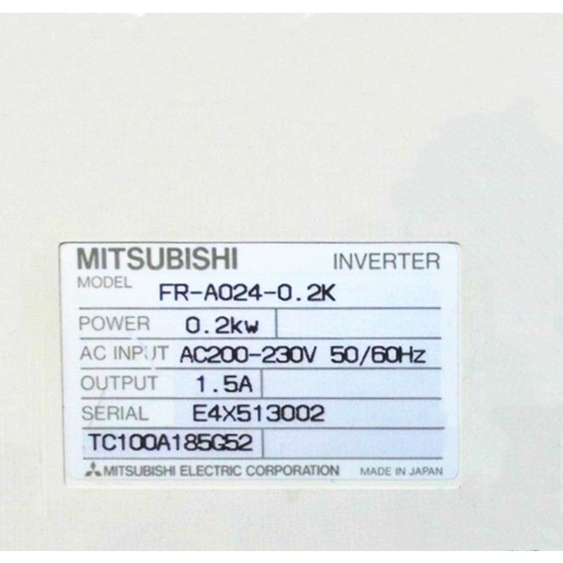 Rakuten - 【新品 東京発 ★適格請求書発行可★】MITSUBISHI 三菱電機 FR-A024-0.2K【6ヶ月保証】