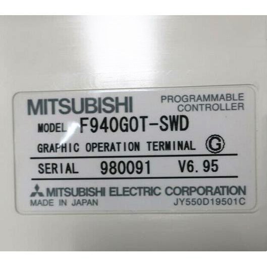 【新品 東京発 ★適格請求書発行可★】MITSUBISHI 三菱電機 F940GOT-SWD グラフィックオペレーションター..
