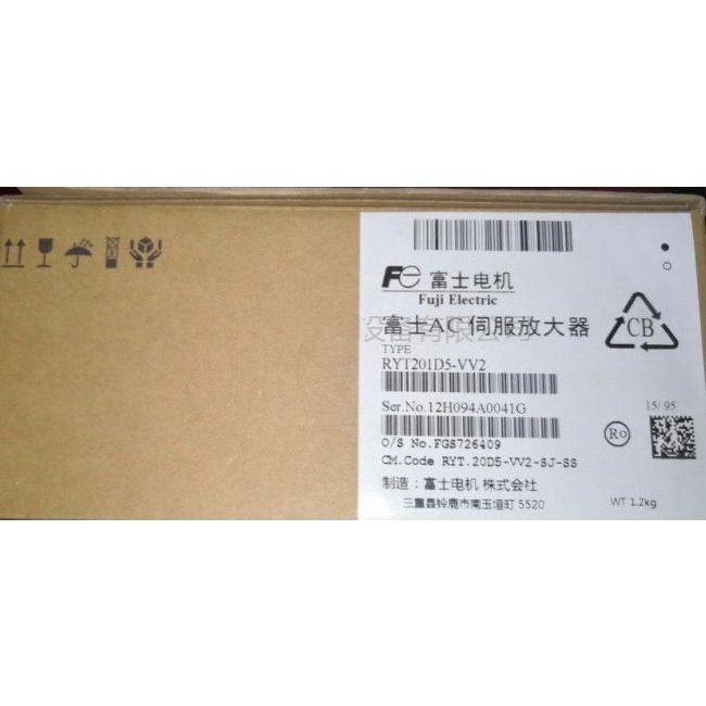 【新品 東京発 ★適格請求書発行可★】富士 サーボアンプ RYT201D5-VV2【6ヶ月保証】