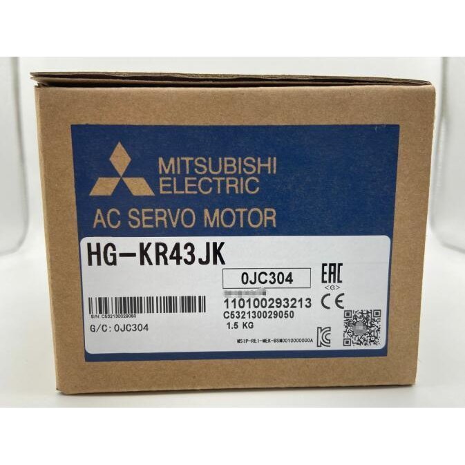【新品 東京発 ★適格請求書発行可★】三菱　サーボモーター HG-KR43JK【6ヶ月保証】