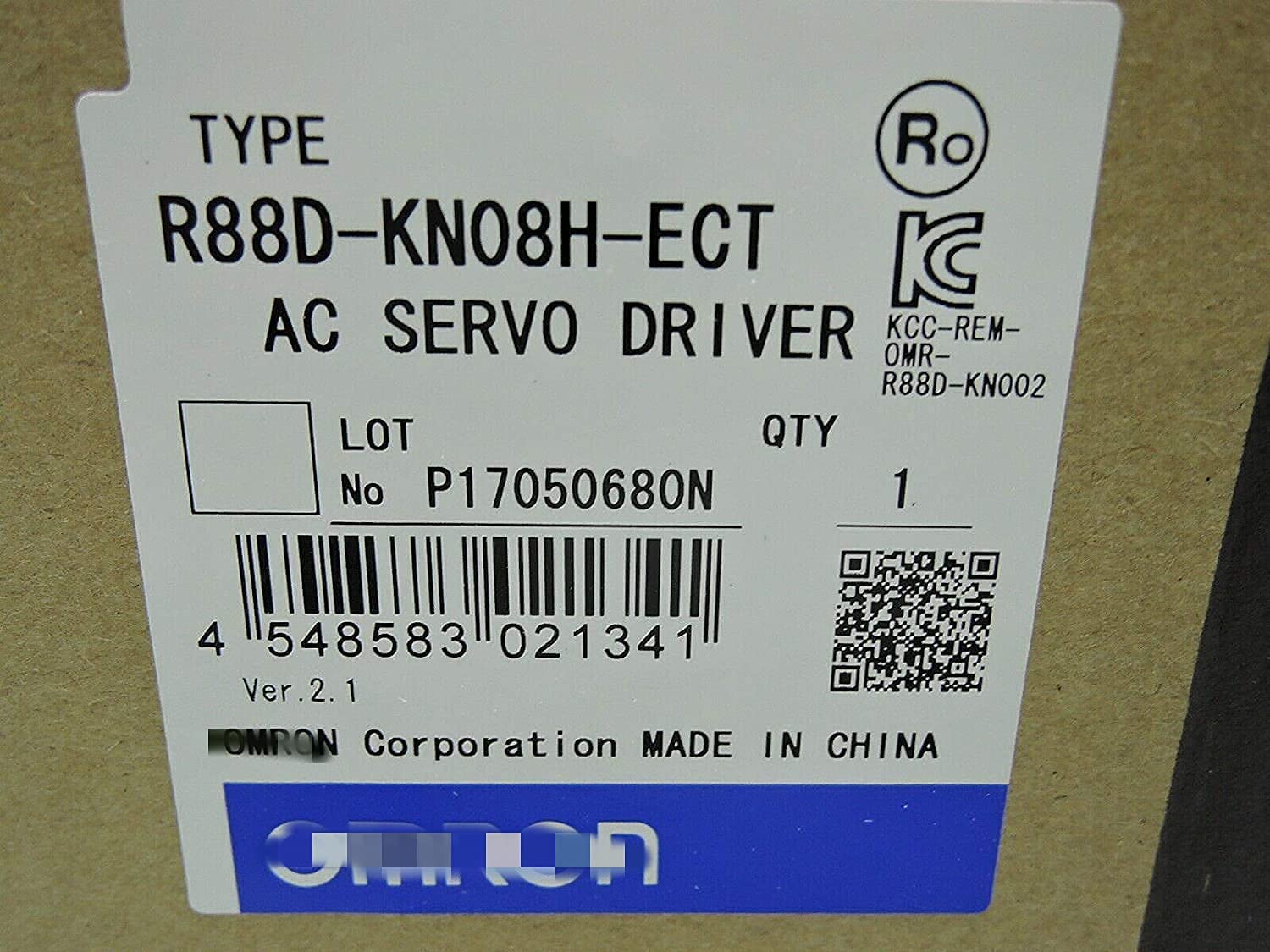 Rakuten - 【新品 東京発 ★適格請求書発行可★】OMRON サーボドライバー R88D-KN08H-ECT【6ヶ月保証】