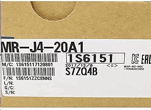 Rakuten - 【新品 東京発 ★適格請求書発行可★】三菱 サーボアンプ MR-J4-20A1【6ヶ月保証】