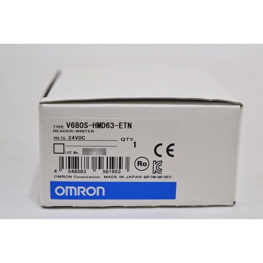 【新品 東京発 ★適格請求書発行可★】オムロン 一体型リーダライタ V680S-HMD63-ETN【6ヶ月保証】