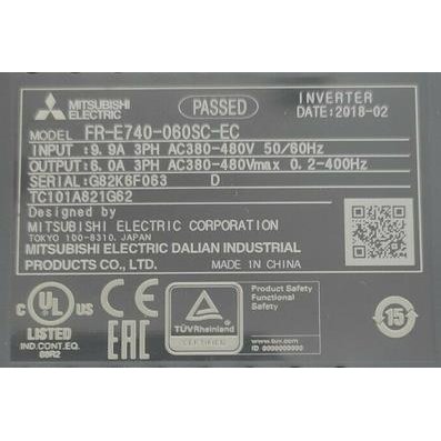 Rakuten - 【新品 東京発 ★適格請求書発行可★】 MITSUBISHI 三菱電機 FR-E740-060SC-EC 用インバーター【6ヶ月保証】