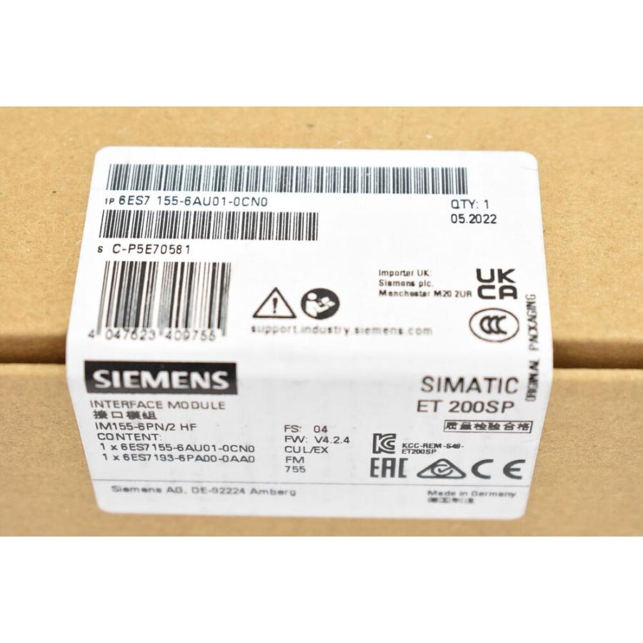 Rakuten - 【新品 東京発 ★適格請求書発行可★】Siemensデジタルモジュール6ES7 155-6AU01-0CN0 6ES7155-6AU01-0CN0【6ヶ月保証】