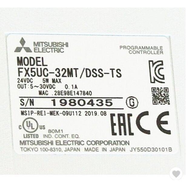 【新品 東京発 ★適格請求書発行可★】MITSUBISHI 三菱電機 FX5UC-32MT/DSS-TS【6ヶ月保証】