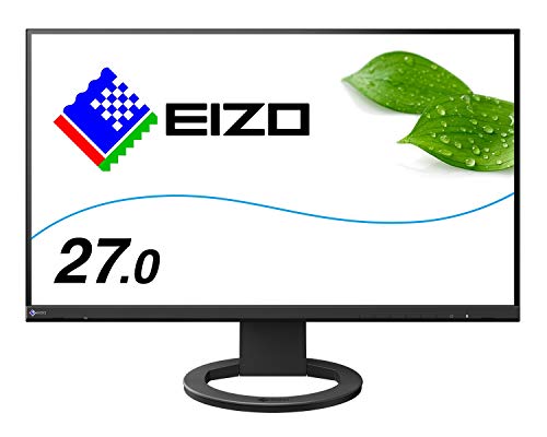 EIZO 27.0型フレームレスモニターFlexScan EV2760-BK(2560×1440/アンチグレアIPS/疲れ目軽減/ブラック/5