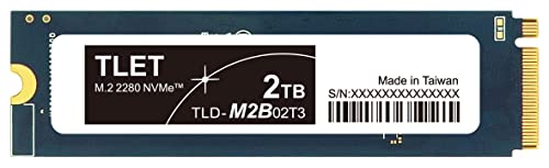 東芝エルイートレーディング(TLET) 内蔵SSD 2TB PCle Gen3x4 M.2 2280 国内サポート正規品 TLD-M2B02T3