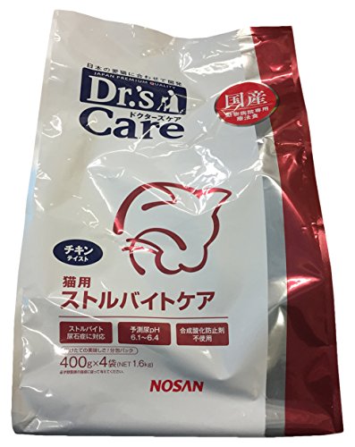 ドクターズケア (Dr's CARE) 療法食 猫用 ストルバイトケア チキンテイスト 400g×4袋
