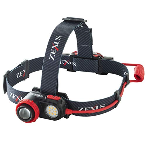 冨士灯器 ZEXUS(ゼクサス) LEDライト ZX-R730 充電式 [最大1200ルーメン メインLED点灯時間：最大35時間 白/赤/電球