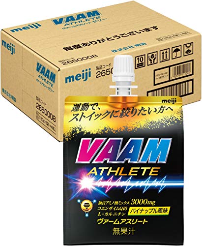 VAAM(ヴァーム) アスリートゼリー パイナップル風味 180g×24【ケース】
