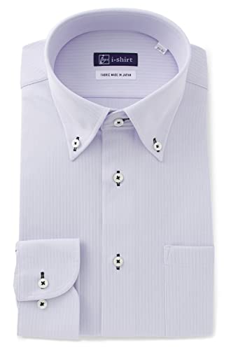 [アイシャツ] i-shirt 完全ノーアイロン ストレッチ 超速乾 レギュラーフィット 長袖 アイシャツ ワイシャツ メンズ サックス 新レギ