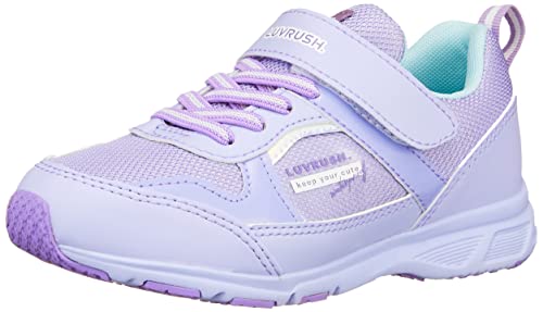 [スーパースター] スニーカー 運動靴 防水 マジック 15~19cm 0.5cm有 女の子 キッズ LV1127 パープル 2..