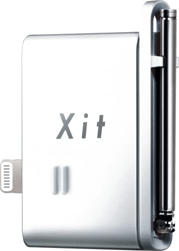 B : Lightningタイプ・ホワイト XIT-STK210-LM・ちょい見・ながら見したい方、必見！iPhone/iPadが挿すだけかんたんにテレビに！・コンパクトサイズで場所を取らない。外出先でも簡単試聴可能。・テレビ視聴は地上波を直接受信。データ通信量を気にすることなく視聴可能。・専用視聴アプリ「Xit(サイト)」で、ワンタップで簡単に録画可能。・番組タイトル横にサムネイルが表示される機能を搭載。視聴者数をリアルタイム表示するランキングも搭載し、話題の番組をいち早く知ることが出来ます。説明 【チューナー】 地デジ(フルセグ/ワンセグ)x 1 (CATVパススルー非対応) 【インターフェース】 Lightningコネクタ 【CAS】 TRMP (SW-CAS) 【アンテナ】 ロッドアンテナ 【専用アプリ】 Xit(テレビ) 【対応OS】 iOS 12以降 / iPad OS 13 【対応端末】 iPhone 13 Pro Max iPhone 13 Pro iPhone 13 iPhone 13 mini iPhone 12 Pro Max iPhone 12 Pro iPhone 12 iPhone 12 mini iPhone 11 Pro Max iPhone 11 Pro iPhone 11 iPhone SE (2nd Generation) iPhone XS Max iPhone XS iPhone XR iPhone X iPhone 8 Plus iPhone 8 iPhone 7 Plus iPhone 7 iPhone SE (1st Generation) iPhone 6s Plus iPhone 6s iPhone 6 Plus iPhone 6 iPhone 5s iPod touch (7th Generation) iPod touch (6th Generation) iPad Pro 10.5-inch iPad Pro 12.9-inch (2nd Generation) iPad Pro 9.7-inch iPad Pro 12.9-inch (1st Generation) iPad Air (3rd Generation) iPad Air 2 iPad Air iPad mini (5th Generation) iPad mini 4 iPad mini 3 iPad mini 2 iPad (9th Generation) iPad (8th Generation) iPad (7th Generation) iPad (6th Generation) iPad (5th Generation) 【動作環境】 温度 : 5℃~35℃/ 湿度:20%~80%RH (結露なきこと) 【外形寸法】 約47.8×31×9.1mmアンテナ・突起部除く 【質量】 15g 【消費電力】 230mW 【取得規格】 VCCI Class B ・ ながら見機能を利用する場合はインターネット環境が必要です。 ・ 録画機能のご利用は視聴中の番組に限られます。録画予約およびバックグラウンドでの録画はできません。 ・ iPhone/iPadにケースやカバーを装着している場合、形状によっては、はずさないと使用できない場合があります。 *iPhone、iPadを充電する機能はありません