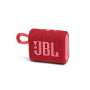 JBL GO3 Bluetoothスピーカー USB C充電/IP67防塵防水/パッシブラジエーター搭載/ポータブル/2020年モデル レッド