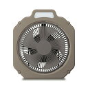 【アウトドアに最適】 ドウシシャ WindGEAR 扇風機 アウトドア向け 20 LEDライト付 防水機能(IPX4) 2電源対応(充電式・U