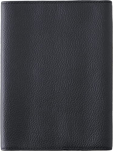 スリップオン OSLフリータイプ文庫判ブックカバー ダークネイビー OSL-3201 本革 レザー ソフト 柔らかい