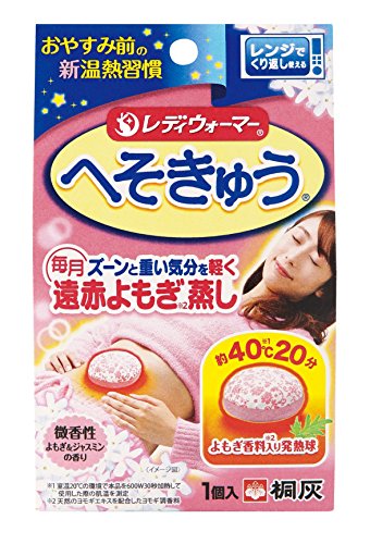 桐灰化学 レディーウォーマーへそきゅう 遠赤よもぎ蒸し 1個入