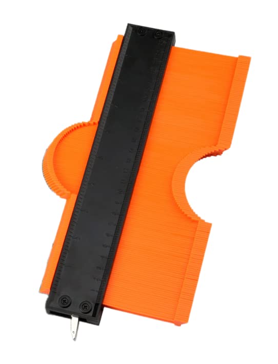 GHARAZ ABS インダストリアル【ロック付き】型取りゲージ コンターゲージ セルフロック付き 高精度 曲線定規 輪郭コピー DIY 測定工