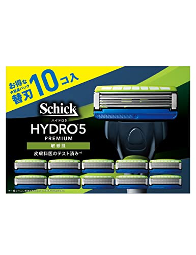 Schick(シック) ハイドロ5プレミアム 敏感肌 替刃(10コ入) 髭剃り カミソリ 【Amazon.co.jp限定】