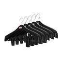 シンコハンガー(Shinkohanger) 衣類用ハンガー F-Fit ジャケットビッグクリップ47 5本セット ブラック 日本製 ラック ズボ