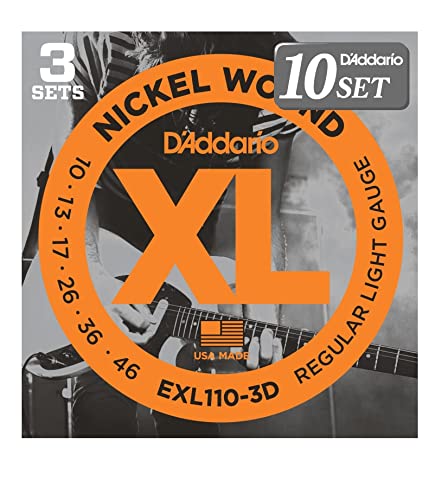D'Addario ꥪ 쥭 ˥å Regular Light .010-.046 EXL110-3D 3setѥå