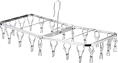下村企販 壊れにくくて永く使える ピンチハンガー ワイド幅22ピンチ 【日本製】 ステンレス製 サビにくい ピンチが絡まりにくい 浴室乾燥OK