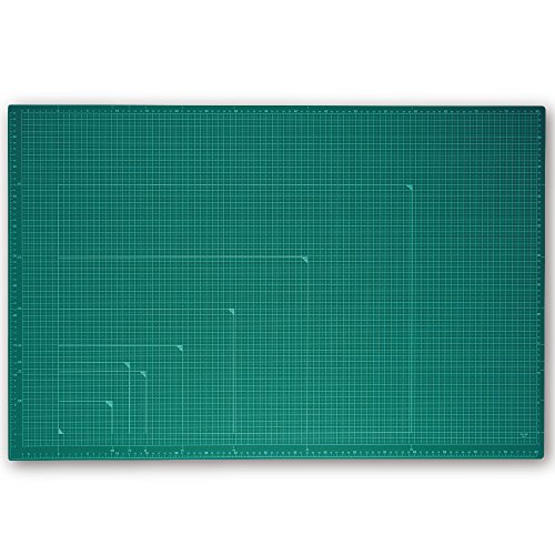 プラス カッティングマット 両面 A1 600×900mm 48-587 グリーン