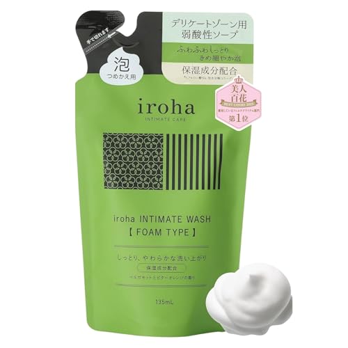 iroha(デリケート関連) iroha イロハ インティメート ウォッシュ フォームタイプ 詰め替え用 ベルガモットとビターオレンジの香り 泡