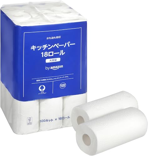 by Amazon キッチンペーパー FSC認証紙 18ロール