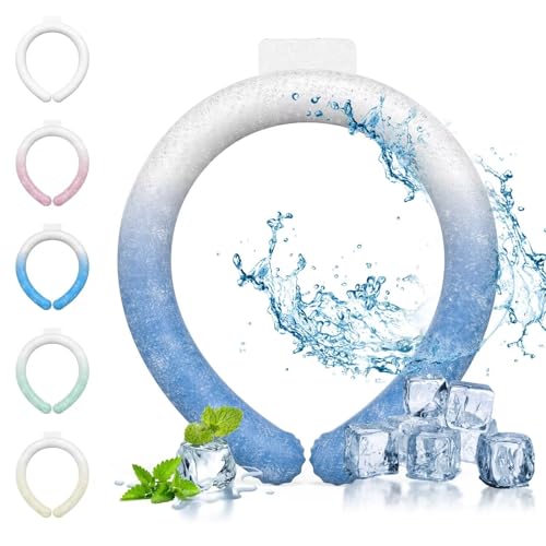 【2024夏進化モデル・新素材 】ネッククーラー 首 冷やす クールリング クールネックリング アイスリング アイスネックリング 【28℃で自然