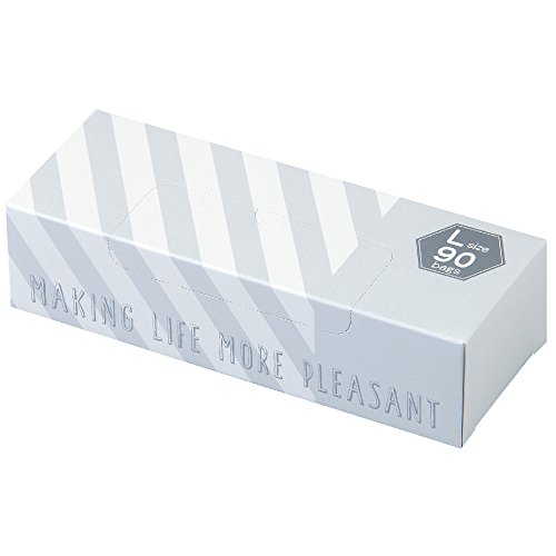 驚異の防臭袋 BOS (ボス) ストライプパッケージ/白色Lサイズ90枚入 大人用 おむつ ・ ペットシーツ ・ ..