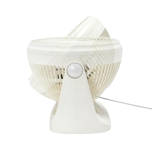 Amazonベーシック サーキュレーター 扇風機 8畳 首振り固定 上下手動 ホワイト