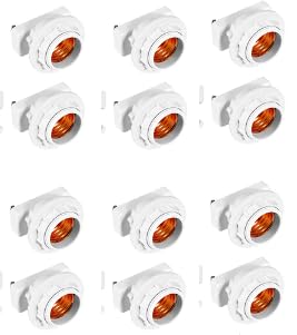 Aiwode 口金変換アダプタ、E26口金、角型引掛けランプソケット、引掛シーリング用 電球ソケット 、ランプソケット、工事不要 取り付け簡単、