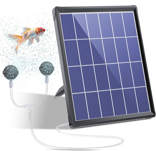Biling ソーラーポンプ ソーラー エアーレーション エアーポンプ 2.5W 電源不要 屋外使用可能 水槽 池 ウォーター太陽光発電 酸素供