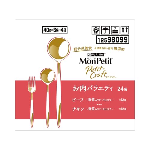 モンプチ プチクラフト パウチ お肉バラエティ 24袋入【Amazon.co.jp限定】