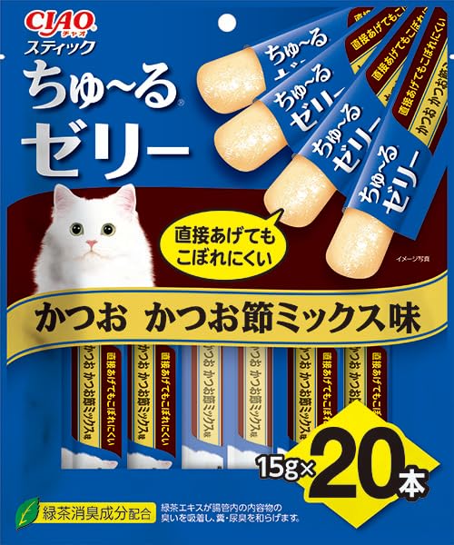 チャオ (CIAO) CIAOスティック かつお かつお節ミックス味 20本 猫用おやつ