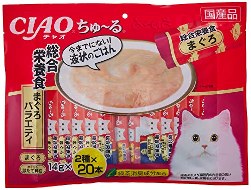 チャオ (CIAO) ちゅ~る まぐろバラエティ 14g×40本 総合栄養食 猫用おやつ