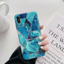 iPhone11 ケース iPhone se ケース iPhone XR XS 11Pro Max iPhone8 ケース 幾何学 大理石 マーブル グリーン おしゃれ ファッション