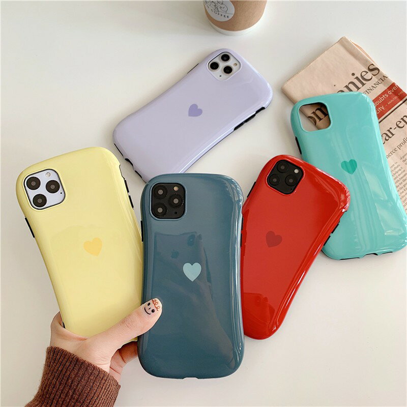 iPhone11Pro ケース アイフォン11 アイフォンXR iPhone11 アイフォンケース アイフォン8 iPhone11Pro Max ケース iPhoneXR ケース プラス マックス かわいい ハート 耐衝撃 ワンポイント 5色おしゃれ ファッション