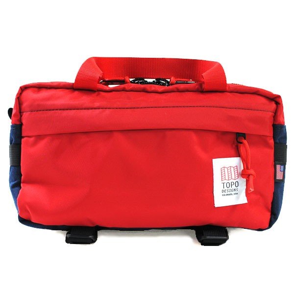 TOPO DESIGNS トポデザイン 819656010987 TDLHP015 NAVY RED ウエストバッグ ウエストポーチ ヒップバッグ ボディバッグ ショルダーバッグ メンズ レディース